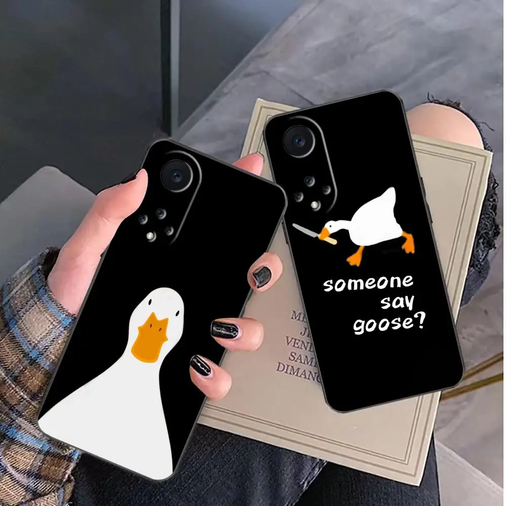 Cartoon Duck Goose Game Phone Case For Huawei NOVA Y90 Y70 Y61 11 10 9 9 Plus 8 8I 7 7I 6 SE 5 5I 4 3 3I 2 Case Funda Capa Shell