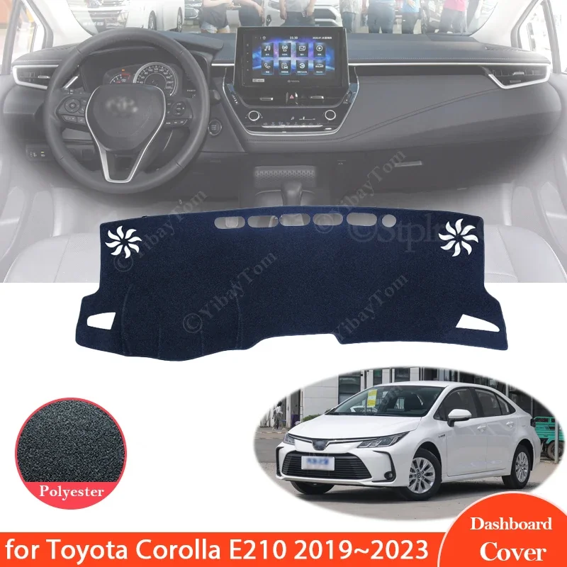 for Toyota Corolla E210 2019 2020 2021 2022 2023 Car Dashboard Cover Protective Pad Dash Board Sunshade Carpet Anti-UV Dashmat