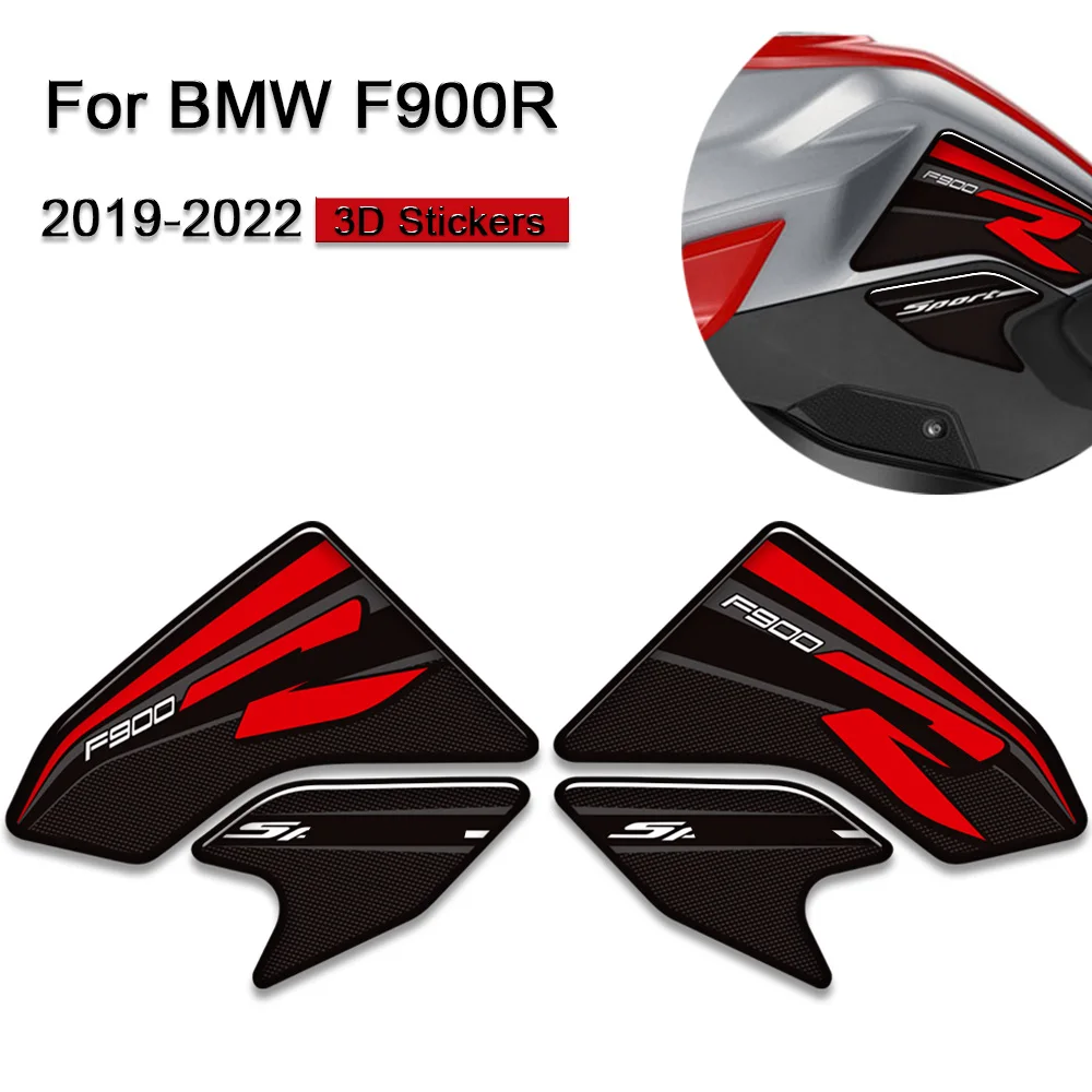 Motorcycle For BMW F900R F900 F 900 R 3D Stickers Decals front fender Side Fuel Tank Pad Fishbone Protective 2019- 2022