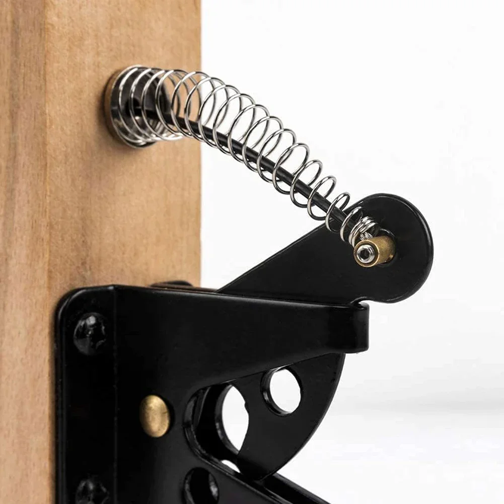 Reliable Adjustable Gate Cable Pull, Self Locking Fences Gate Gravity Latch, Easy to Install, Suitable for Wood or Metal Doors