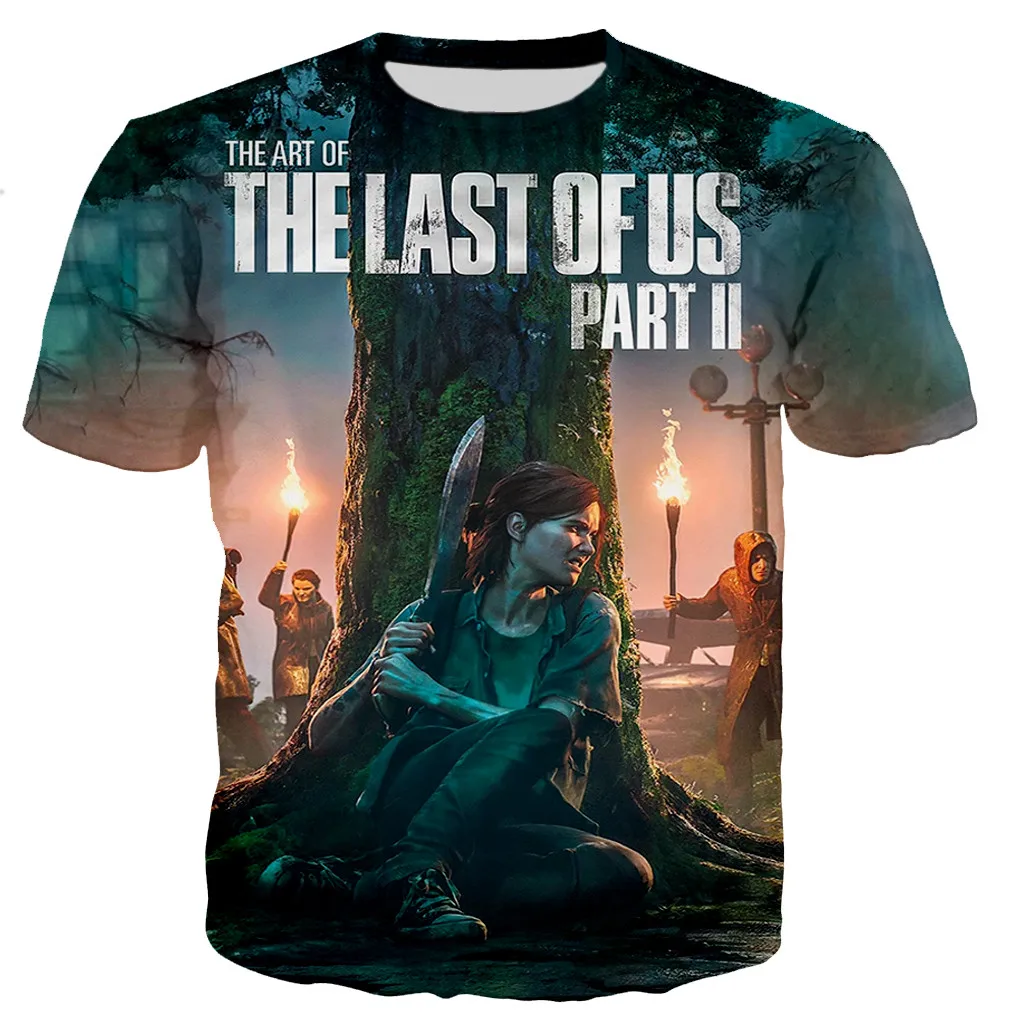 Game The Last of Us Part II T Shirts Men/women 3D The Last of Us Part II Printed T-shirt Casual Harajuku Style Streetwear Tops