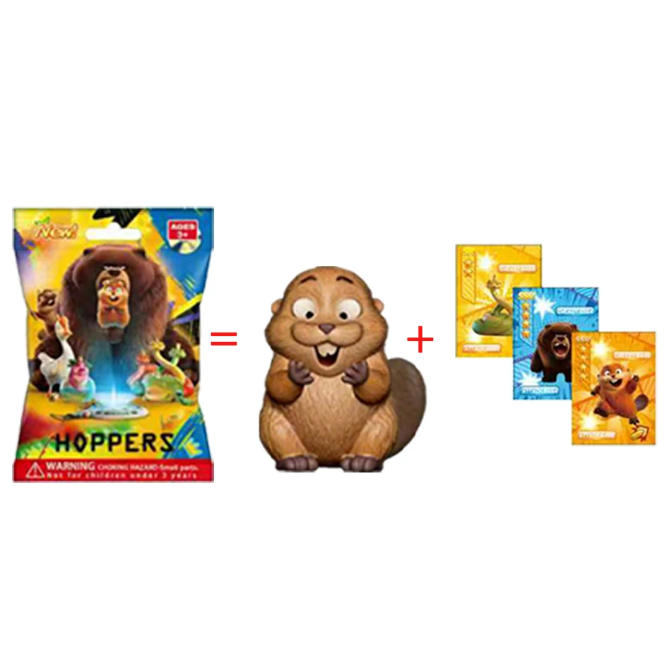 NEW! 2026 Beaver Transformation Plan Series keychain Figure Hoppers Action Figure Movie Model Toys Kids Gift Mystery Box