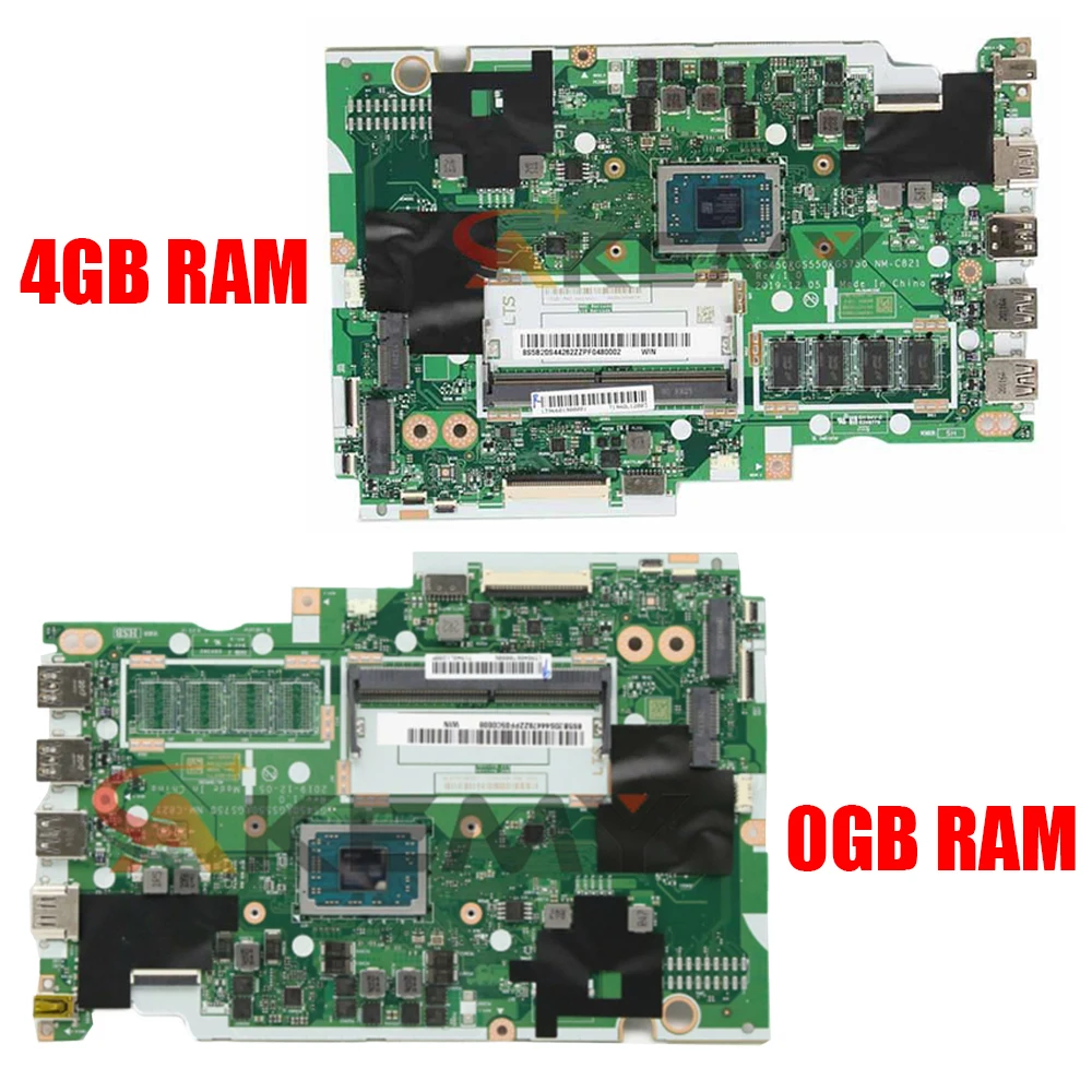 Voor Lenovo 3 14ADA05 Moederbord NM-C821 YM3500 Met RAM 5B20S44369 Moederbord Volledige Getest Ideapad IdeaPad 3-15ADA05