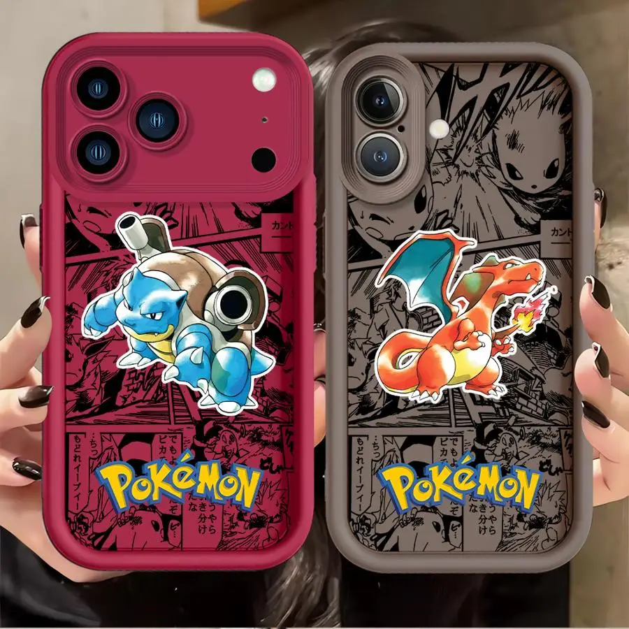 Japanese Anime Charizard Case for Apple iPhone 17 Pro Max 14 Plus 13 Mini 16 16e 11 17E XR 12 XS 15 Phone Cover view 2