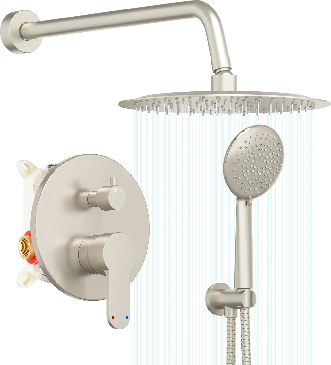 Shower System, Shower Faucet Set with Pressure Balance  Valve, 10