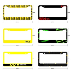 New Aluminum Alloy Automotive Accessories Waterproof License Plate Car Decoration for American Specification License Plate Cover