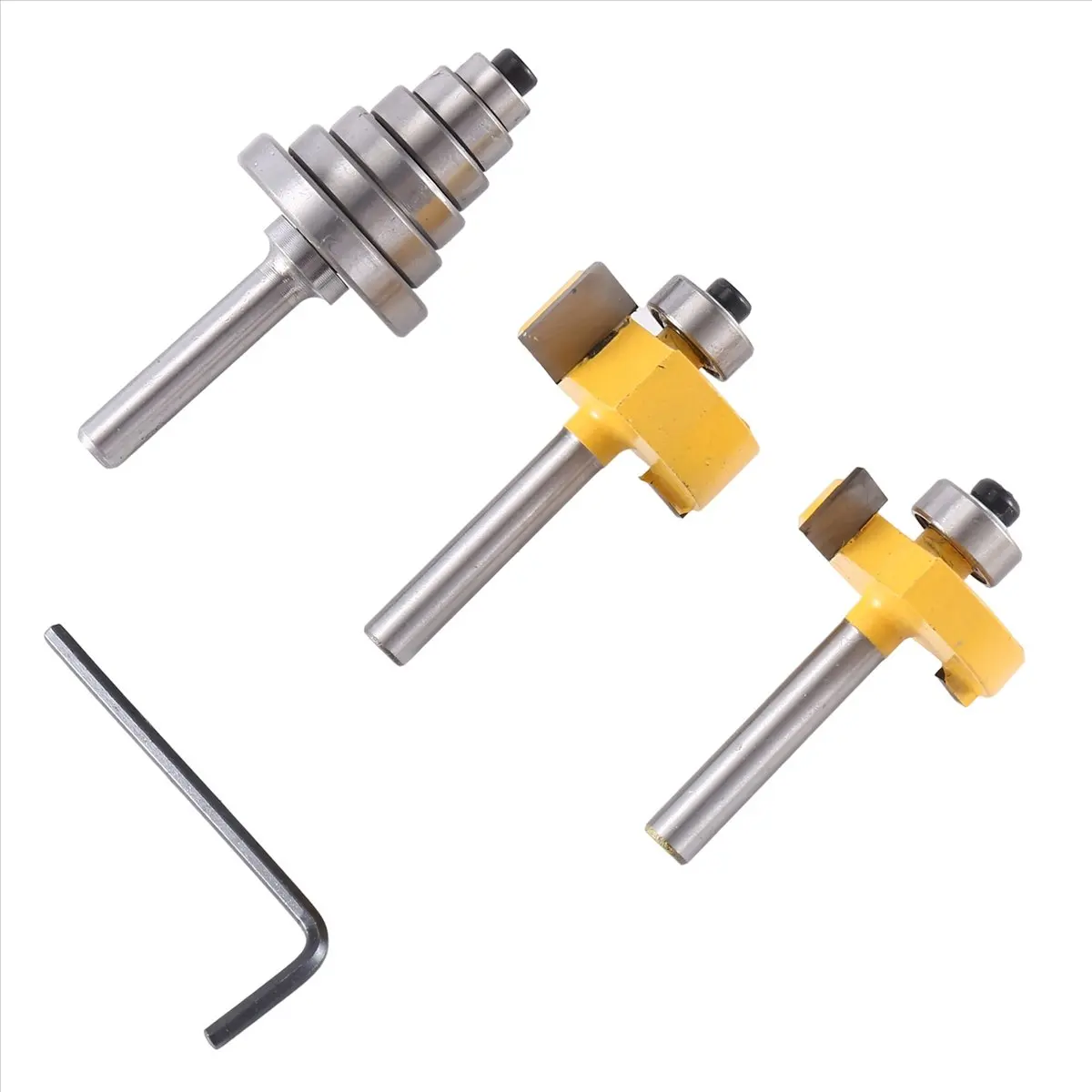 DT35BG Ball T-Knife 1/4x3/8 1/4x1/2+Bearing+Wrench Outer Diameter 1-1/4 31.75mm Flat Milling Cutter