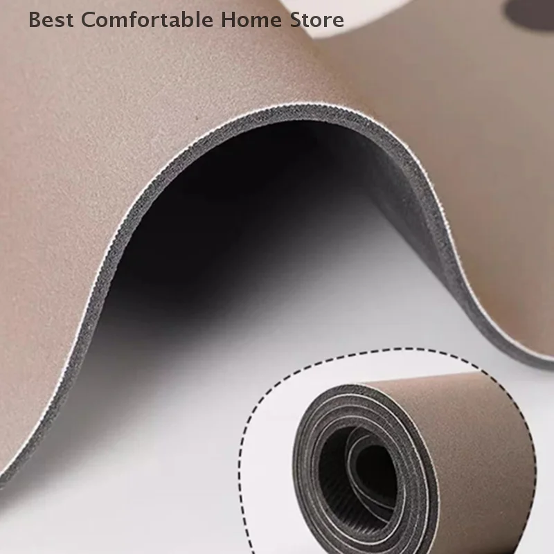 Cute Cartoon L-Shape Absorbent Kitchen Floor Mat Mat Long Diatomite Kitchen Rug Soft Washable Carpets Bathroom Entrance Doormat