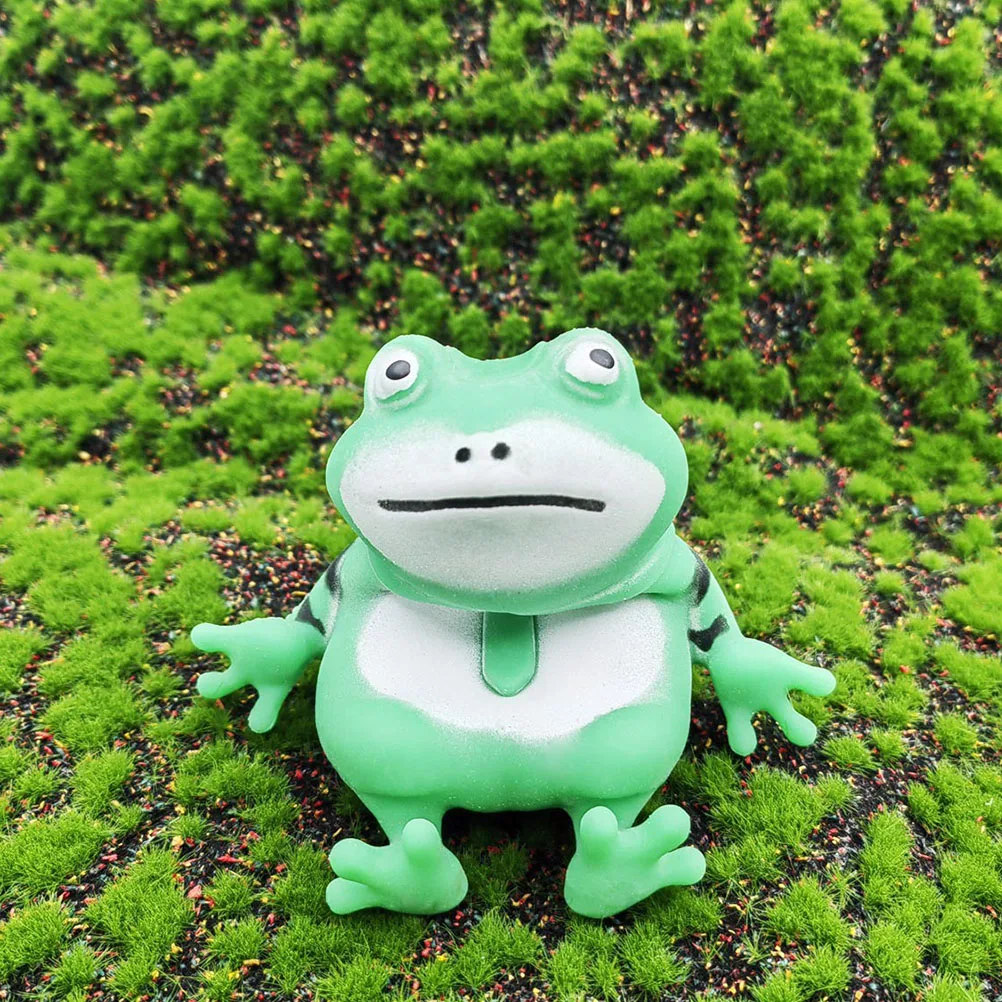 Animal Squeeze Toy Hand Relaxing Toy Food Play Toy Lifelike Frog Squeezing Toy Funny Decompression Gorilla Slow Splash piggy