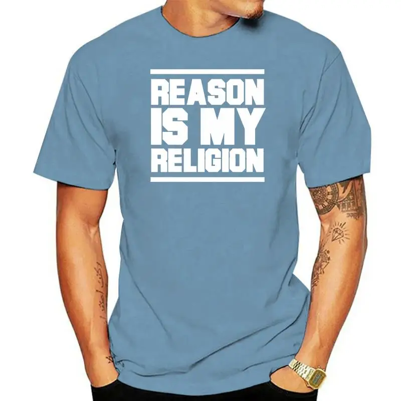 Mens T Shirt Reason is my Religion Atheist Clothings