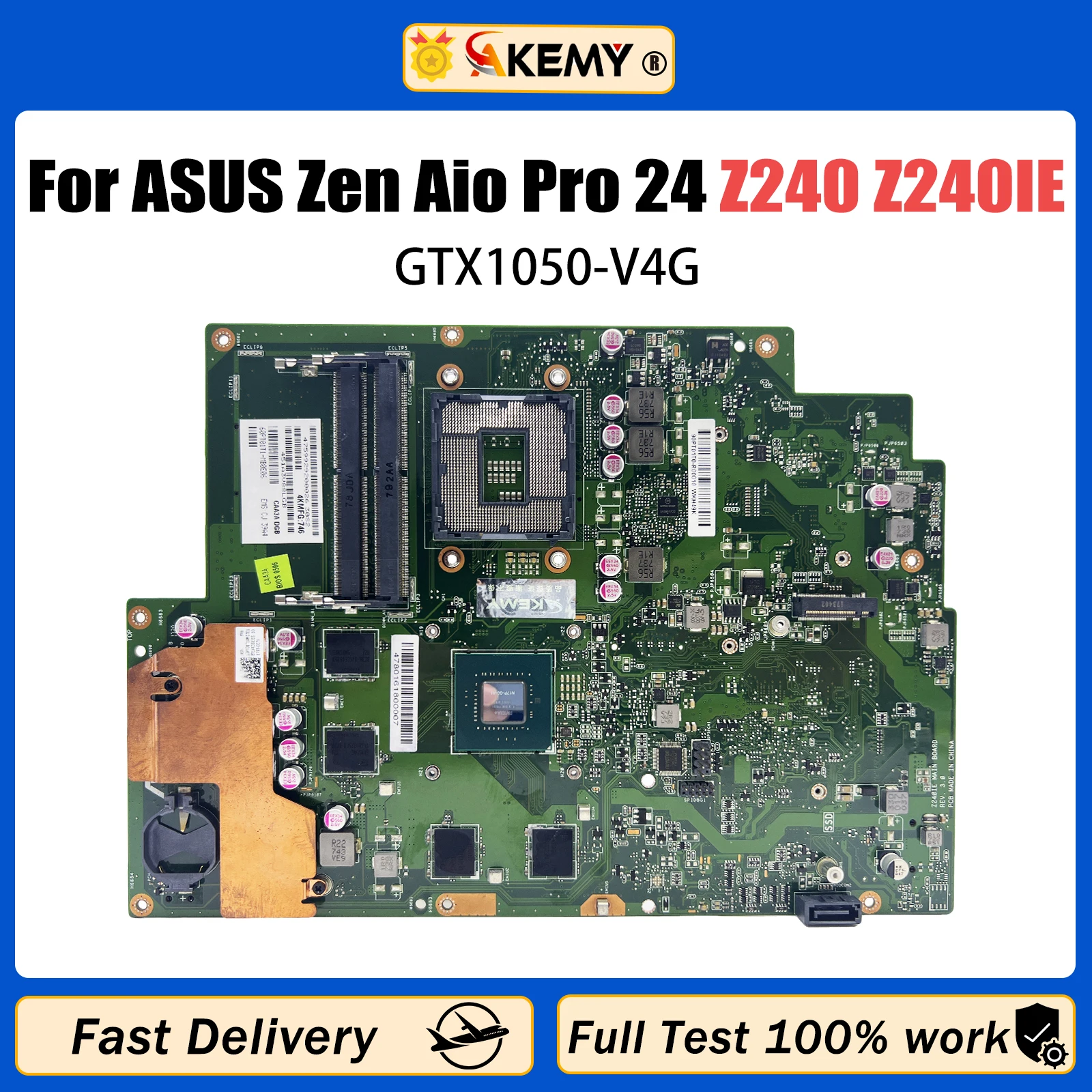 

AKEMY Z240IE GTX1050/V4G Motherboard REV4.0 For ASUS Zen Aio Pro 24 Z240 Z240IE Mainboard 100% Tested OK