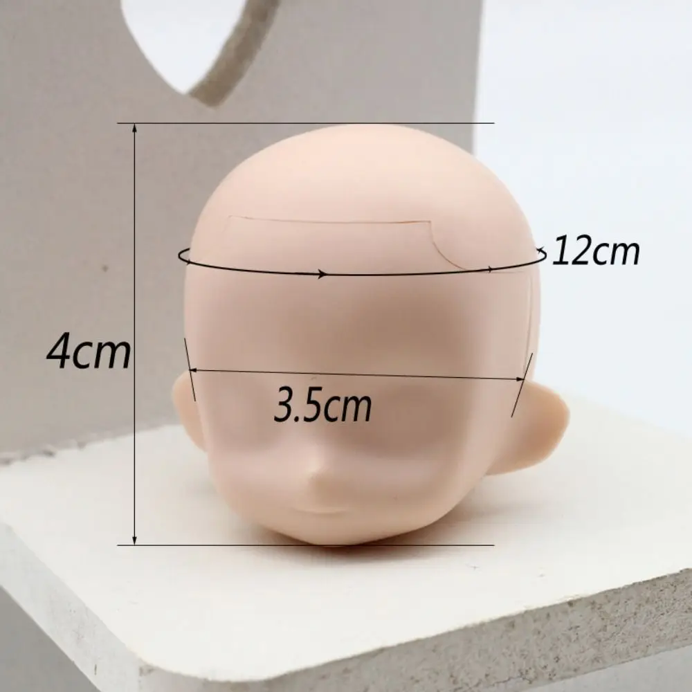 Nouveau résine 1/11 poupée visage poupées jouet accessoires 5 couleurs OB11 poupée tête arrière corps ajustement Obitsu11 cgc DOD poupées/1/12 BJD poupées