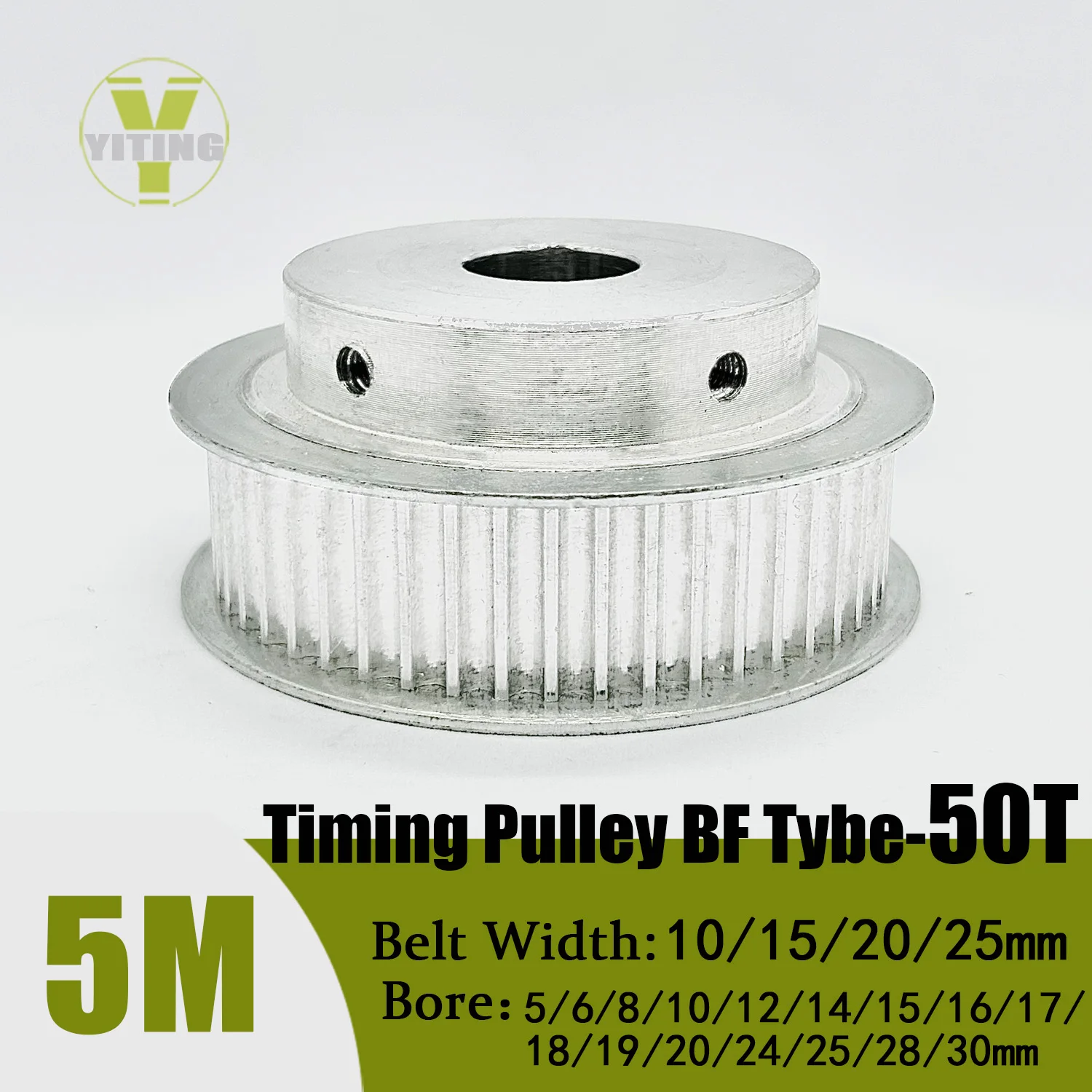 

HTD5M 50teeth Timing Pulley 5M BF 50T Belt Width 10/15/20/25mm Bore 5-30mm Gear wheel Pulley