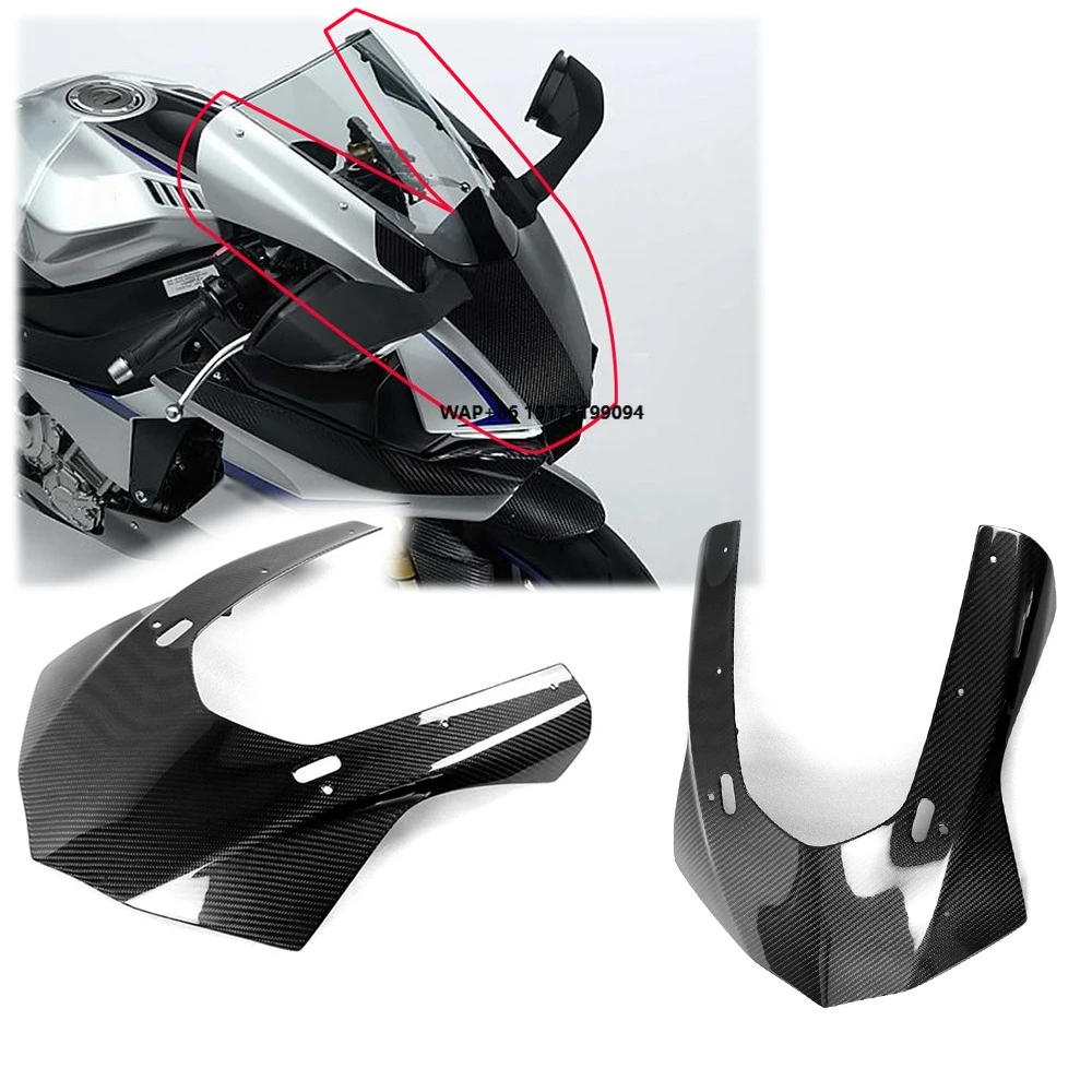 

Motorcycle Carbon Fiber Front Fairing Cowl Front Fairing Panels Head Cowl for R1 R1M 2015 2016 2017 2018