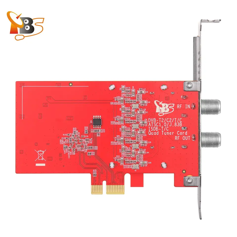 TBS6205SE クアッド TV チューナー PCIe カード TBS6205se クアッド TV チューナー PCIe カード - DVB-T2/C/ISDB-T