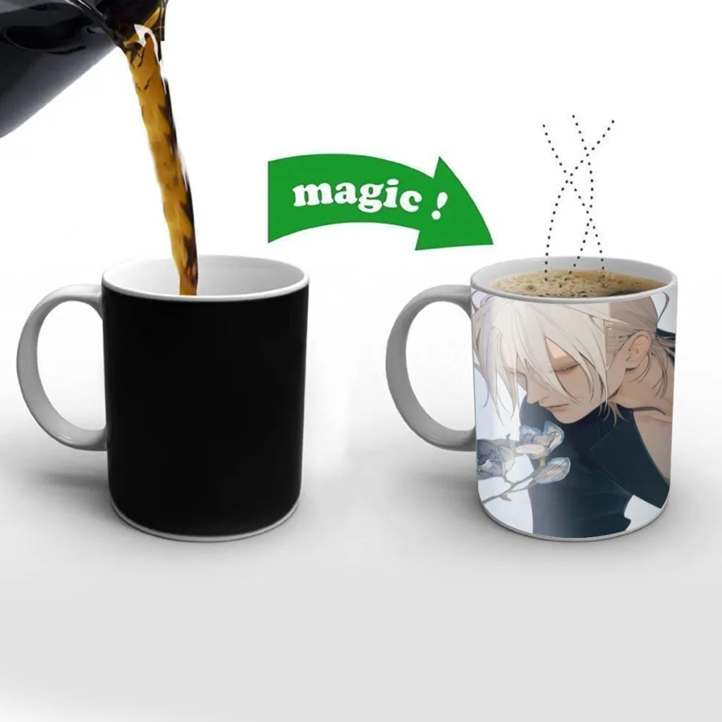 19 days anime One Piece Coffee Mugs And Mug Creative Color Change Tea Cup Ceramic Milk Cups Novelty Gifts