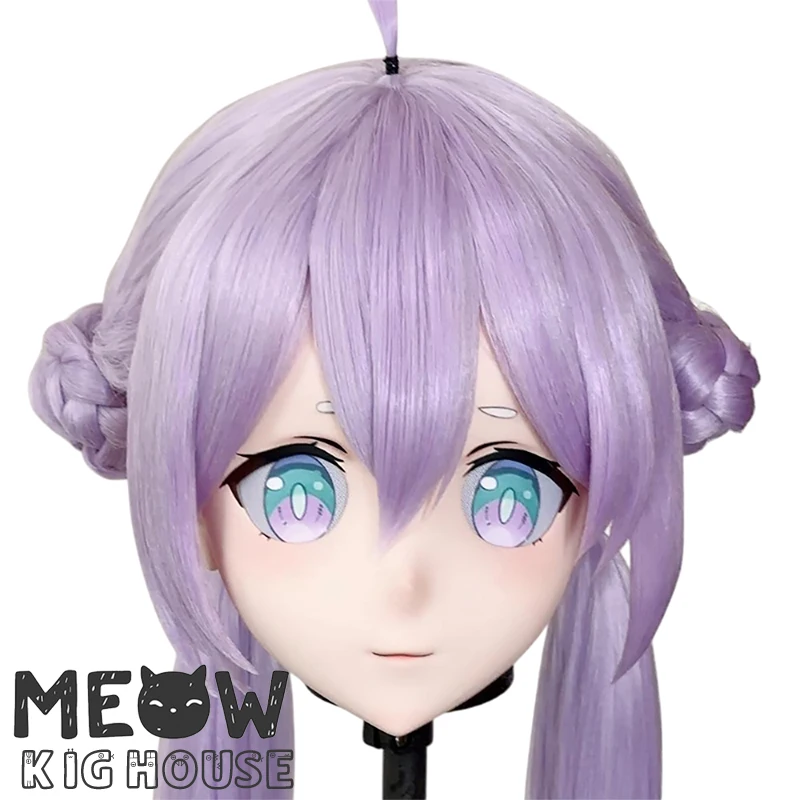 

(MEO526) Customize Handmade Full Head Lockable Crossdress Male to Female Japanese Cartoon Anime Game Character Kigurumi Mask