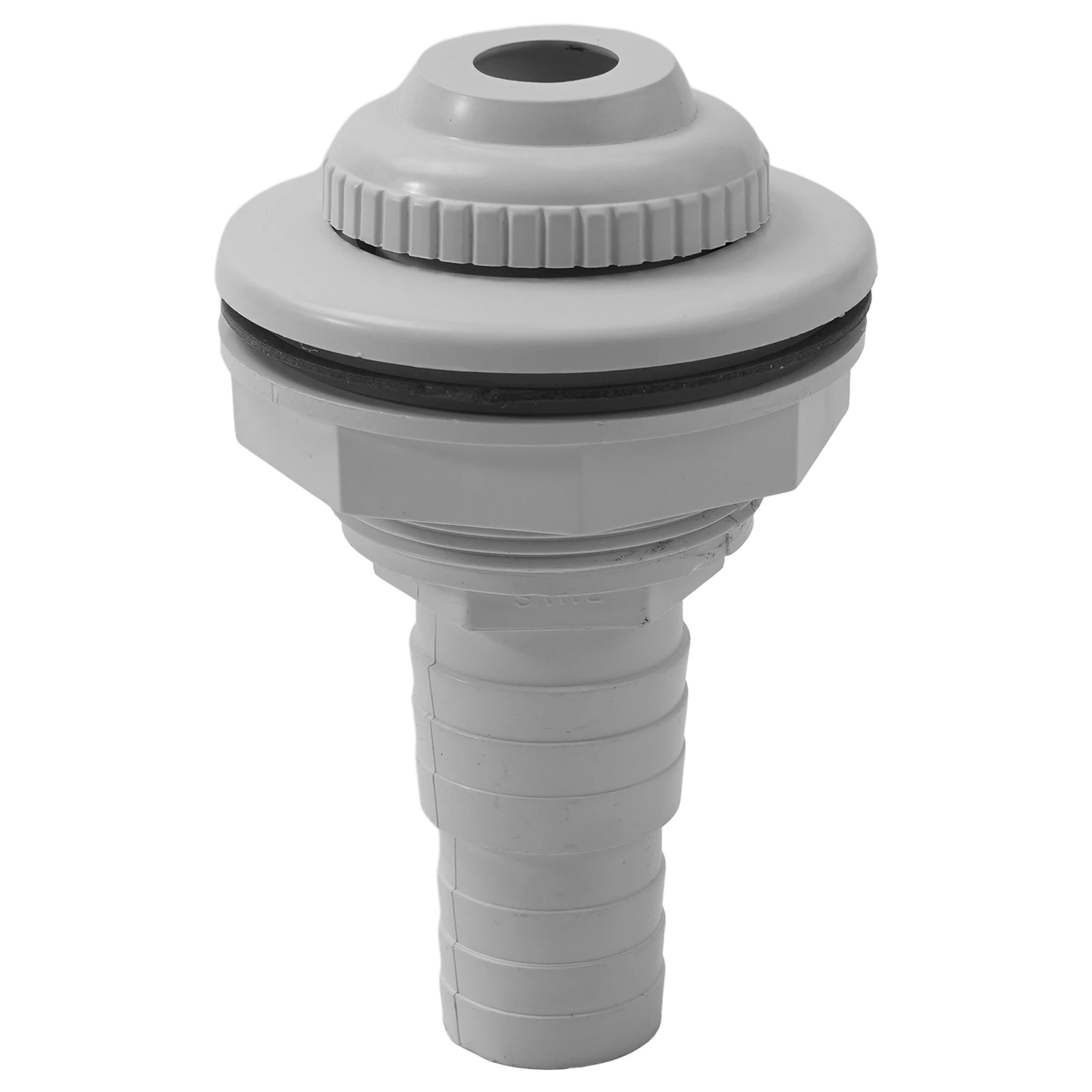 Above Ground Pool Return Jet Kit with Gasket Nut Adapter Threaded Body and 3/4 Inch Eyeball Outlet for Standard Wall Mounting