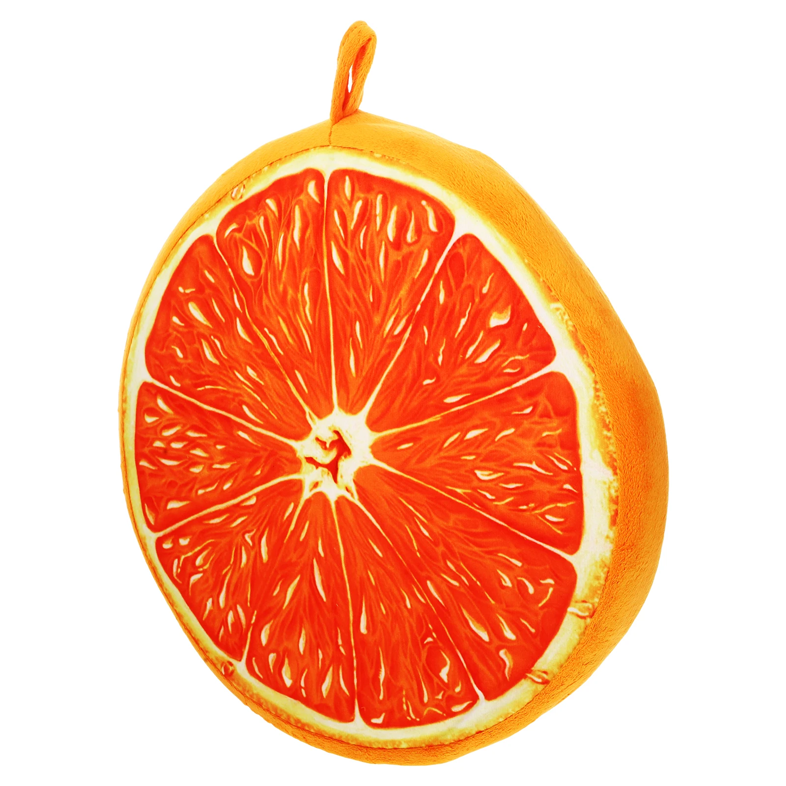

Fruit Seat Cushion 33cm Orange Pillow Decorative Covers for Bed Sofa Lumbar Support Polyester Fiber Machine Washable