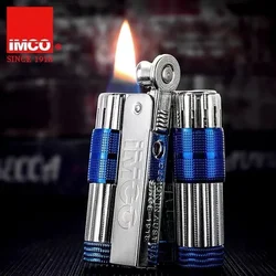 Original IMCO Lighter Old Gasoline Flint Lighter Windproof Stainless Steel Cigarette Petrol Oil Lighter Inflated Gadgets Man