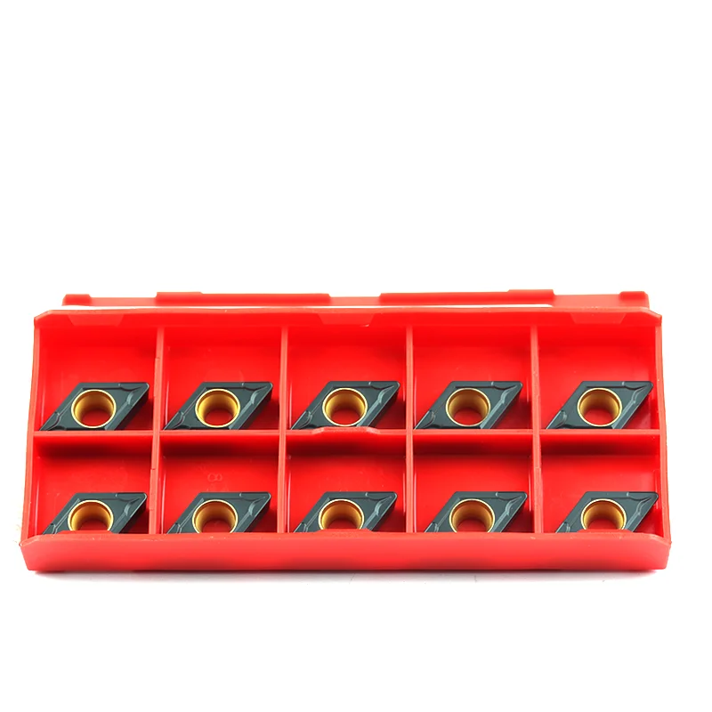 ديسكار-أدوات تحول خارجية للحديد الزهر ، كربيد ، مخرطة CNC ، أداة قطع معدنية ، DCMT11T304 dcmt11t11t808 LF3018 ، 10