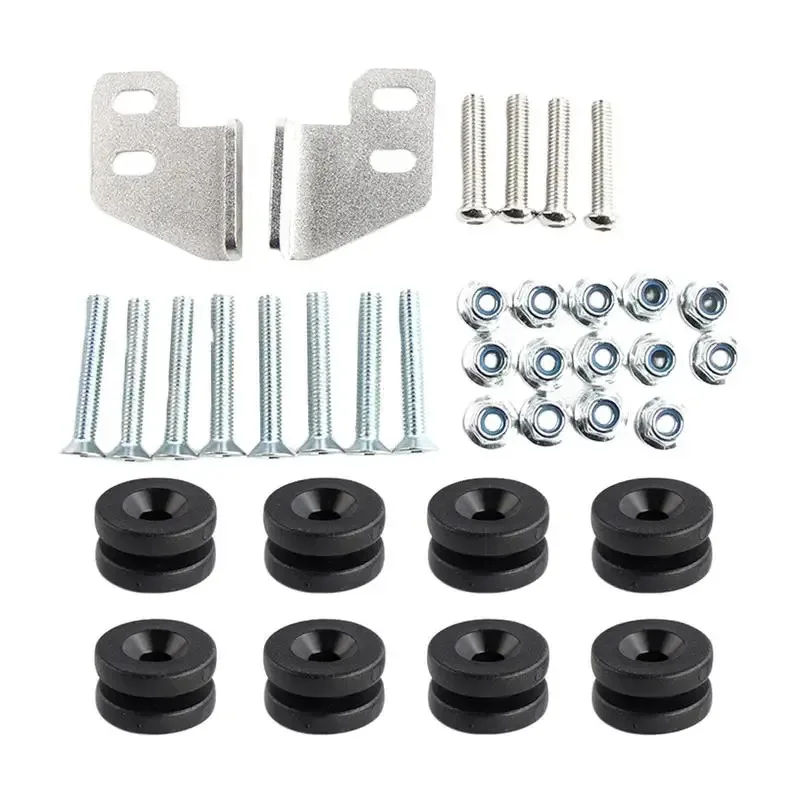Universal motorcycle side luggage compartment fasteners, trunk saddle screws, washers, bolts, frame installation accessories