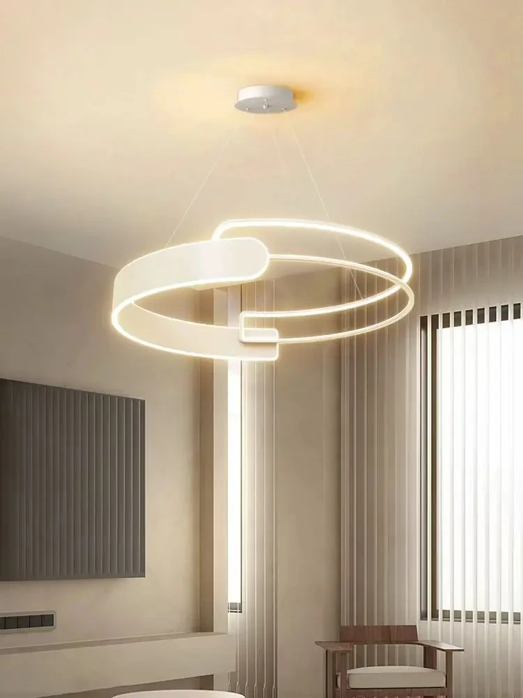 Simple Modern Ceiling Chandelier Adjustable Indoor Lighting High Brightness for Living Room Dining Room Bedroom Decor Ornament