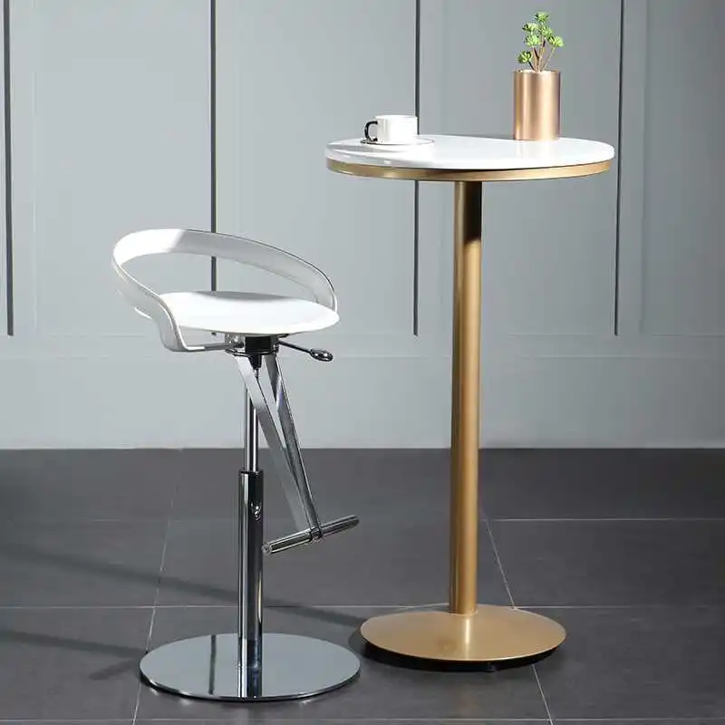 Nordic light luxury bar chair rotating bar chair modern simple high lift stool creative high