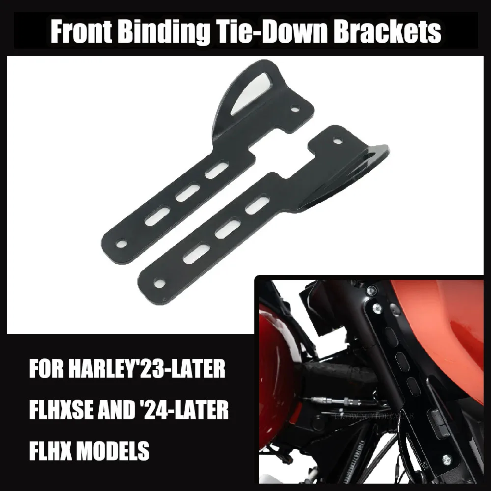 

НОВЫЕ двухцветные передние крепежные кронштейны для мотоциклов Harley Road Glide FLTRXSE 2023 и Street Glide 2024