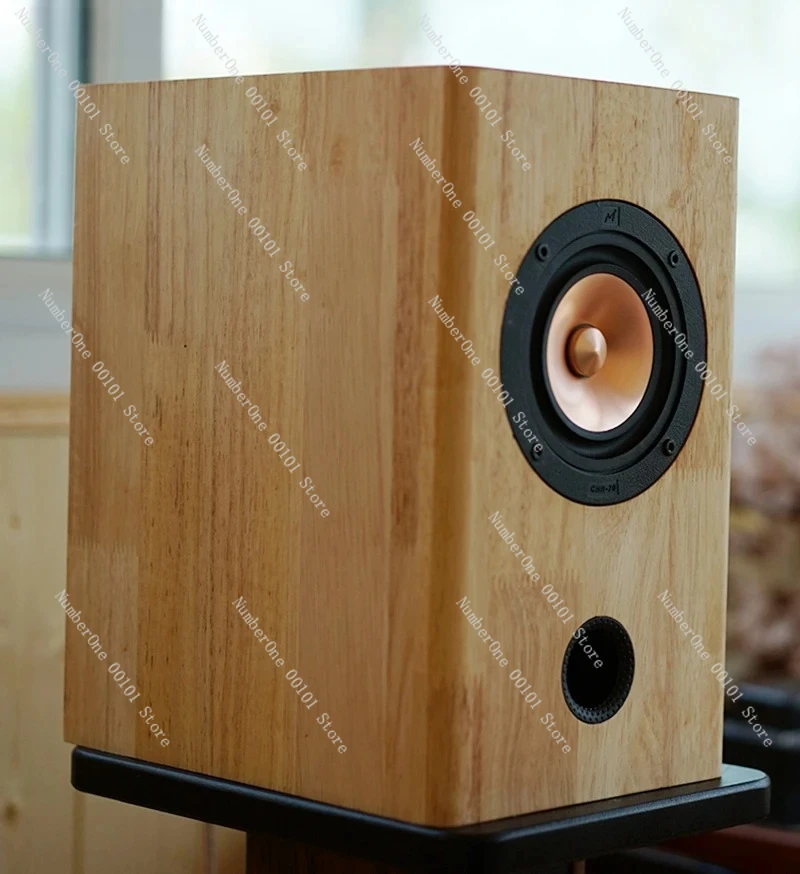 HIFI 4-inch finished audio, speaker wooden box 1 pair of inverter design 4-inch full-range metal voice coil unit