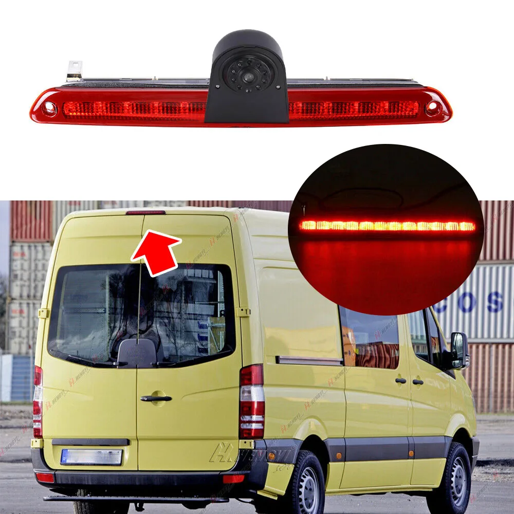 car rear view camera for Volkswagen VW Crafter 30-35 Bus Kasten 2E 2F 2006/04-2016/05 brake stop lamp ligh VW2E0945097