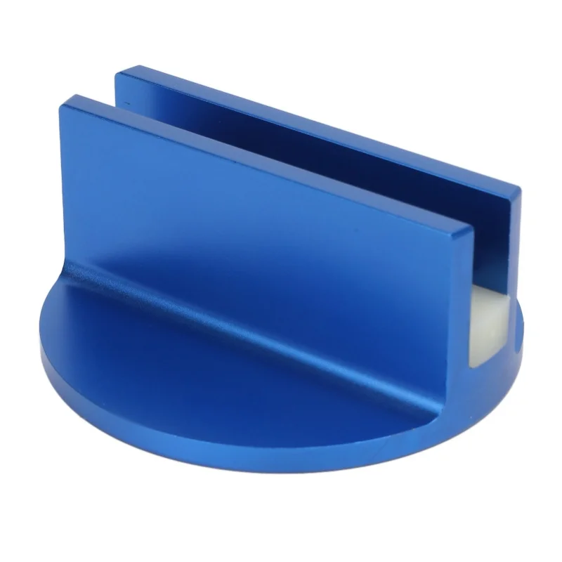 

2pcs Magnetic Jack Pad Aluminum Universal Pinch Weld Frame Rail Adapter For Most Pinch Weld At Least 3 Inches Blue