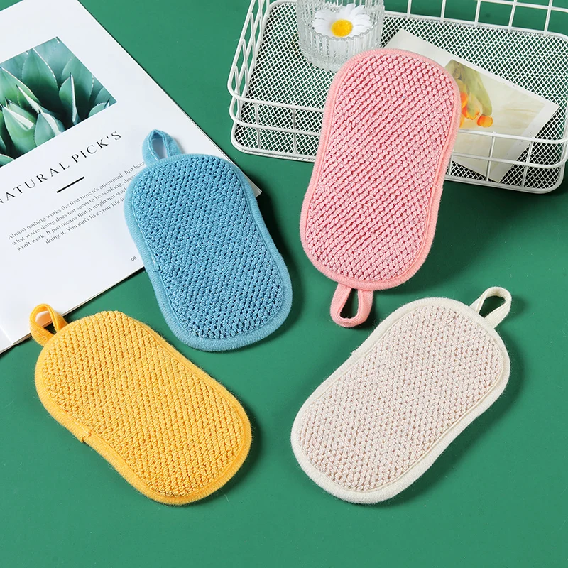 6/3/1pcs Double Sided Kitchen Cleaning Magic Sponge Kitchen Cleaning Sponge Scrubber Sponges for Dishwashing Bathroom Accessorie