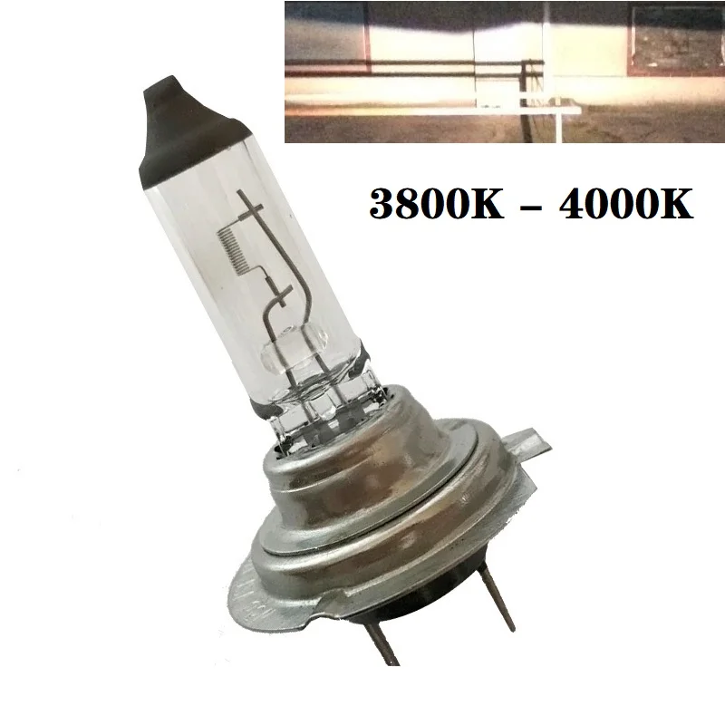 2pcs 6000k Super Bright White H7 Halogen Bulb 12V Car HeadLight Bulb h7 55w 100w Halogen Lamp Car HeadLight Replacement Bulb