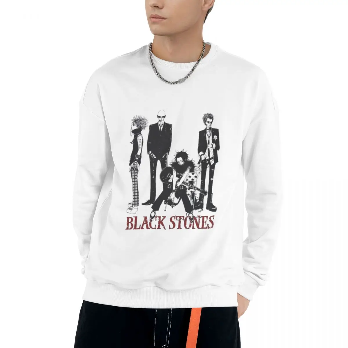 

Inspired Black Stones Hoodie Mens Fashion Warm Sweatshirt Hip Hop Hoodie Casual Streetwear Spring Autumn New Hoody