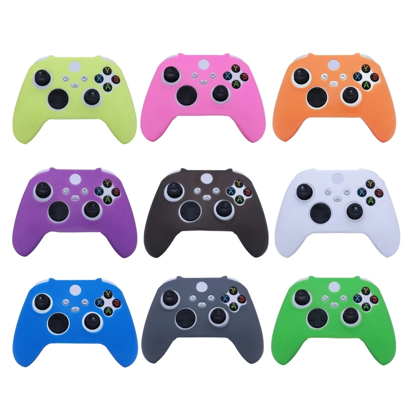 

Soft Silicone for Case For Xbox Series S Controller Protective Skin Gamepad Rubber Skin Thumb Grips Cap Joystick New Dropship