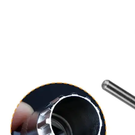 Bike Cassette Removal Bicycle Cassette Tool Central Guide Rod Chrome-Plated Easy To Use Heat Treated High Carbon Steel