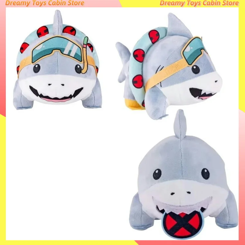 Jeff The Land Shark Plush Toy Cartoon Stuffed Kawaii Anime Jeff Online Star Shark Plushie Soft Room Decor Doll Kid Birthday Gift