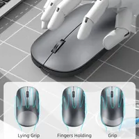 Wireless Mouse Silent Dual-mode Type-C Charging 2.4g Dpi Adjustable Rechargeable Ergonomic