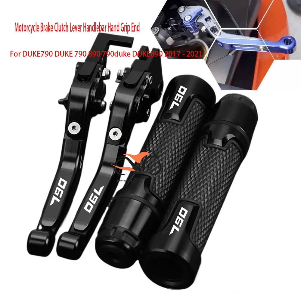 

For DUKE790 DUKE 790 890 790duke DUKE890 2017 - 2021 2020 Motorcycle Hand grips Adjustable Brake Clutch Lever 2022 2023