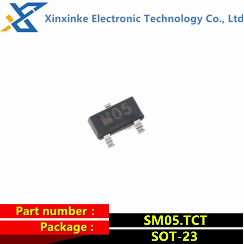 100PCS SM05.TCT SOT-23 5V TVS Diode