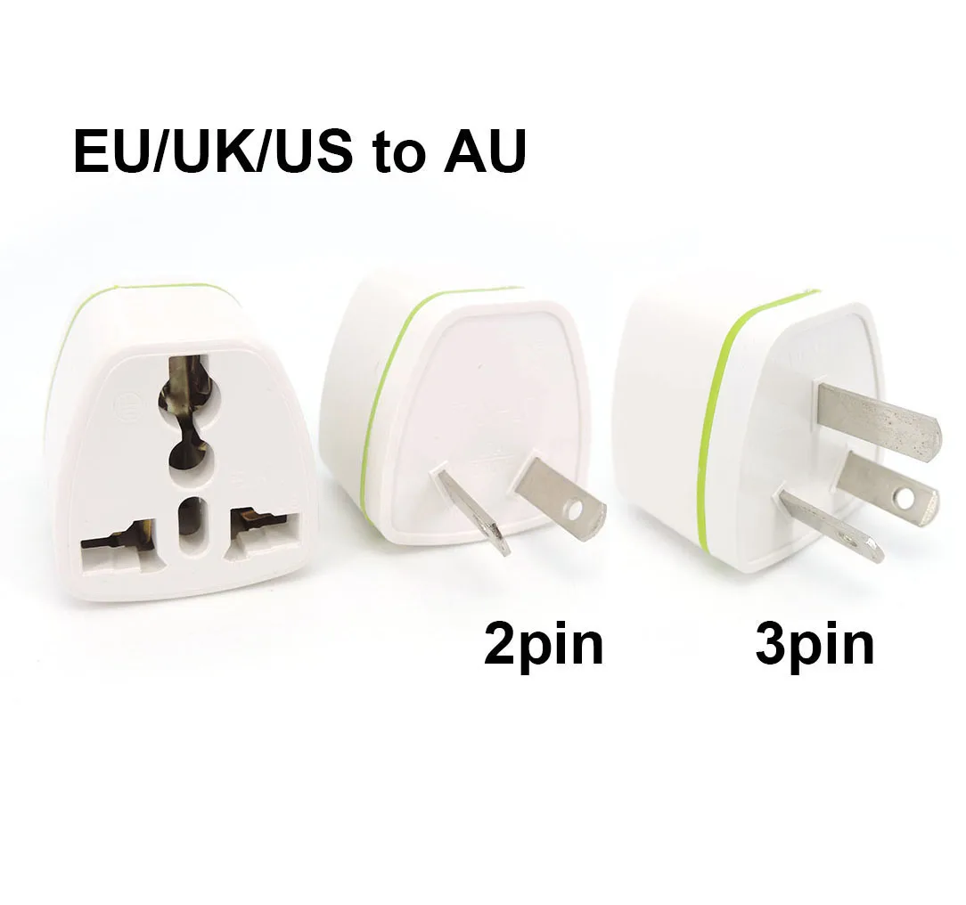 Universal EU US UK to 2pin 3Pin AU Power Plug Adapter New Zealand Australia wall charger Travel Plug US/EU to AU/NZ Converter o