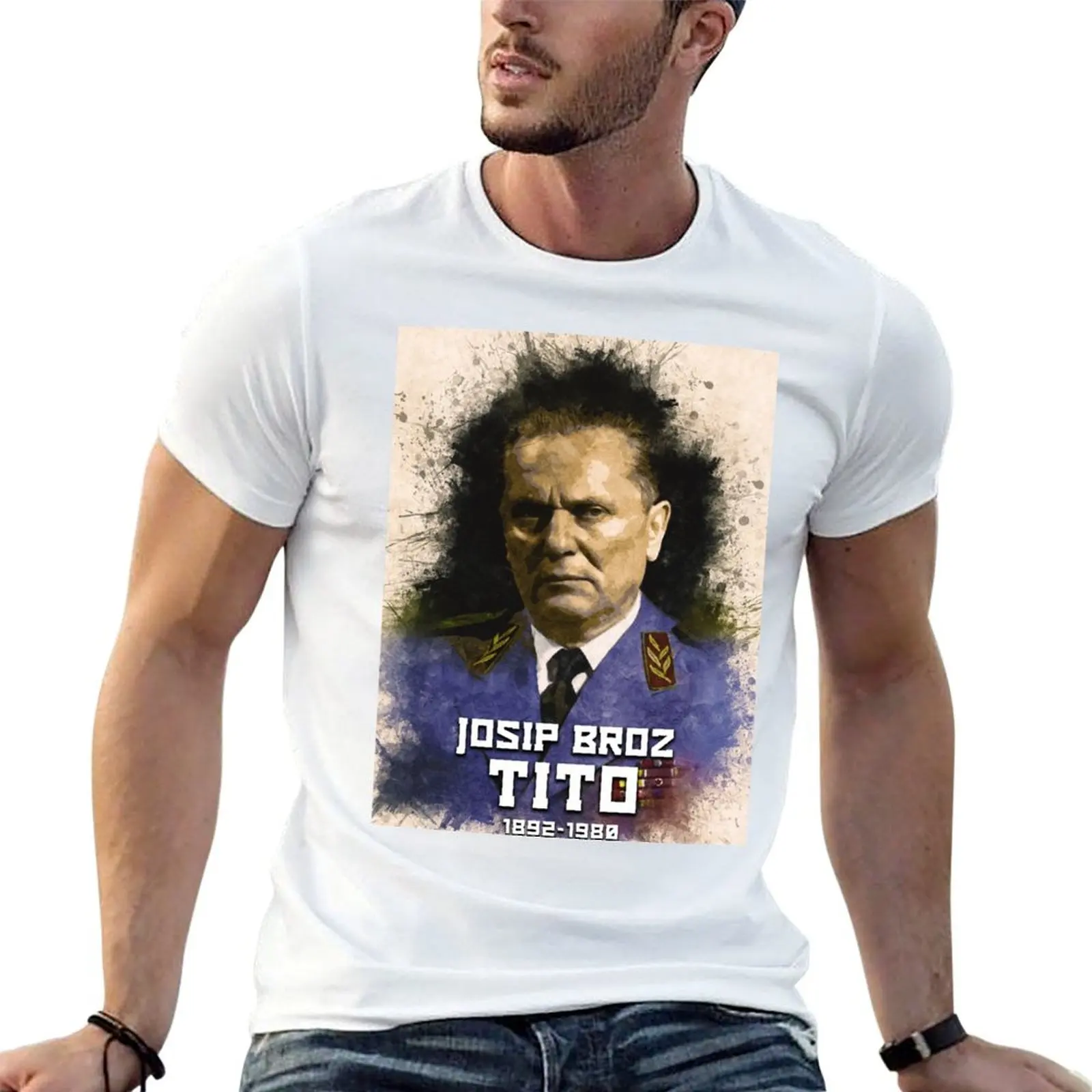 

T-Shirt President shirt Yugoslavia SFRJ - 1980 Tito Josip Broz of the 1892 t man plain