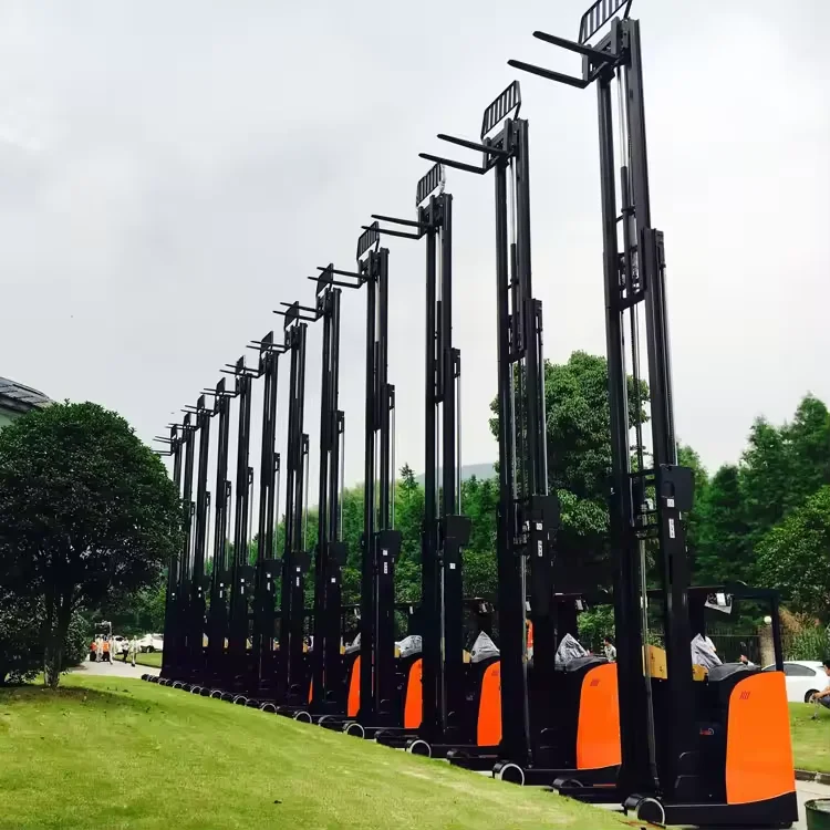 High Reach Forklift CQD20 2ton 12m Reach Forklift Electric Stacker Truck Narrow Aisle Forklift Lift Truck For Sale