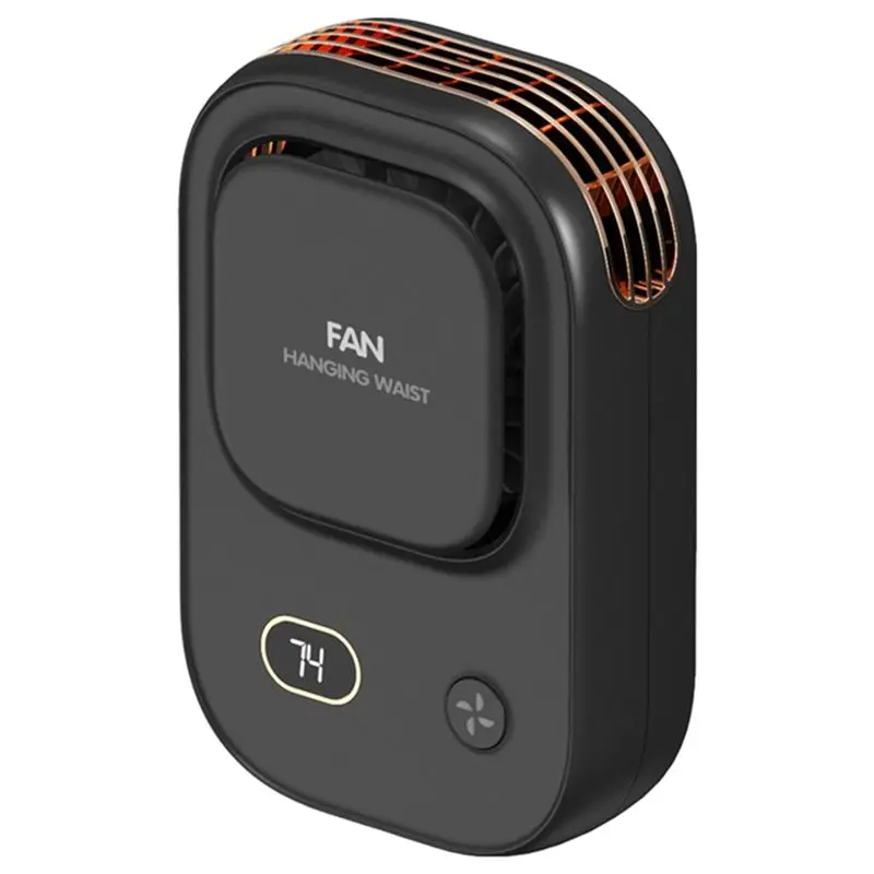 

Портативный вентилятор BAAO с креплением на пояс, перезаряжаемый, с аккумулятором 2000 мАч, для работы на улице, фермы, походов