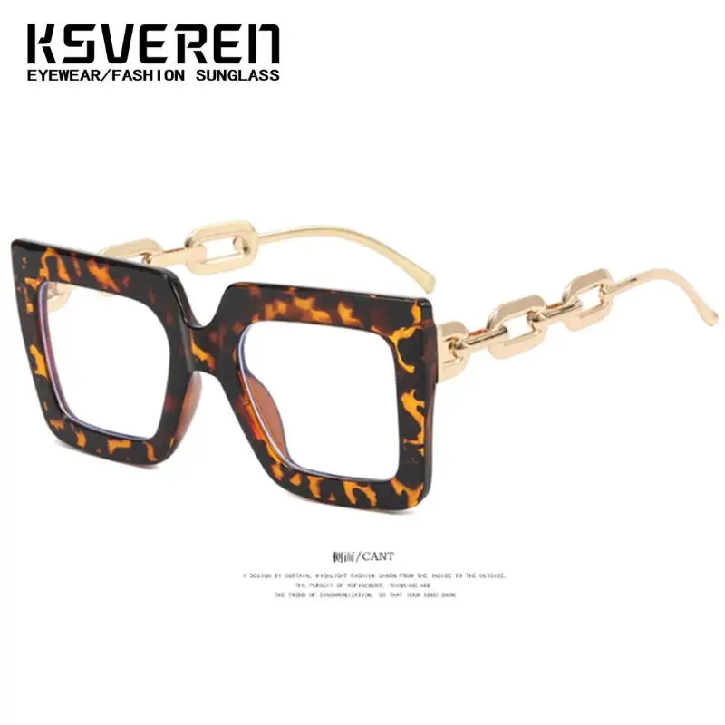KSVEREN Oversize Square Reading Glasses Anti Blue Light Lens Women Classic Prescription Glasses Frame Fashion Presbyopic Glasses