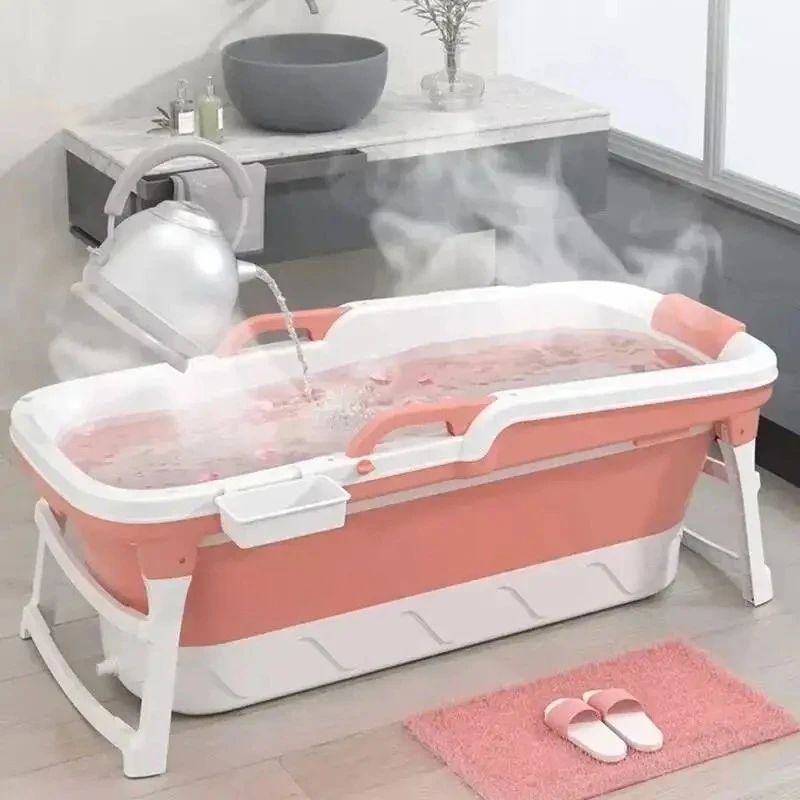 Household Bath Tub Large Folding Bathtubs Insulation Adult Bath Thickened Barrel High Barrel Temperature Resistant Thermal