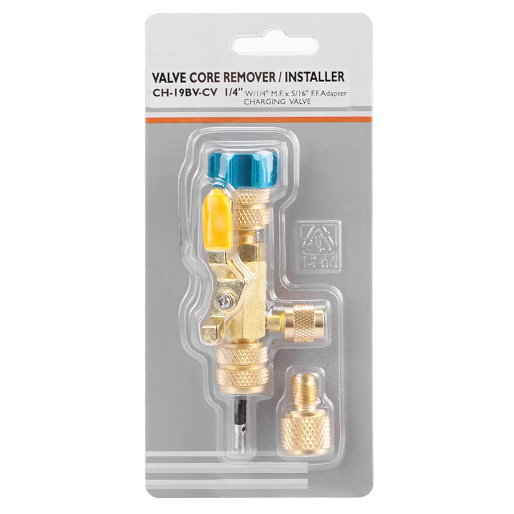 

Ch 19BV-CV R22 Valve Remover Valve Remover Dual Size R22(1/4") R410(5/16") Port Installer Tool Valve Installer