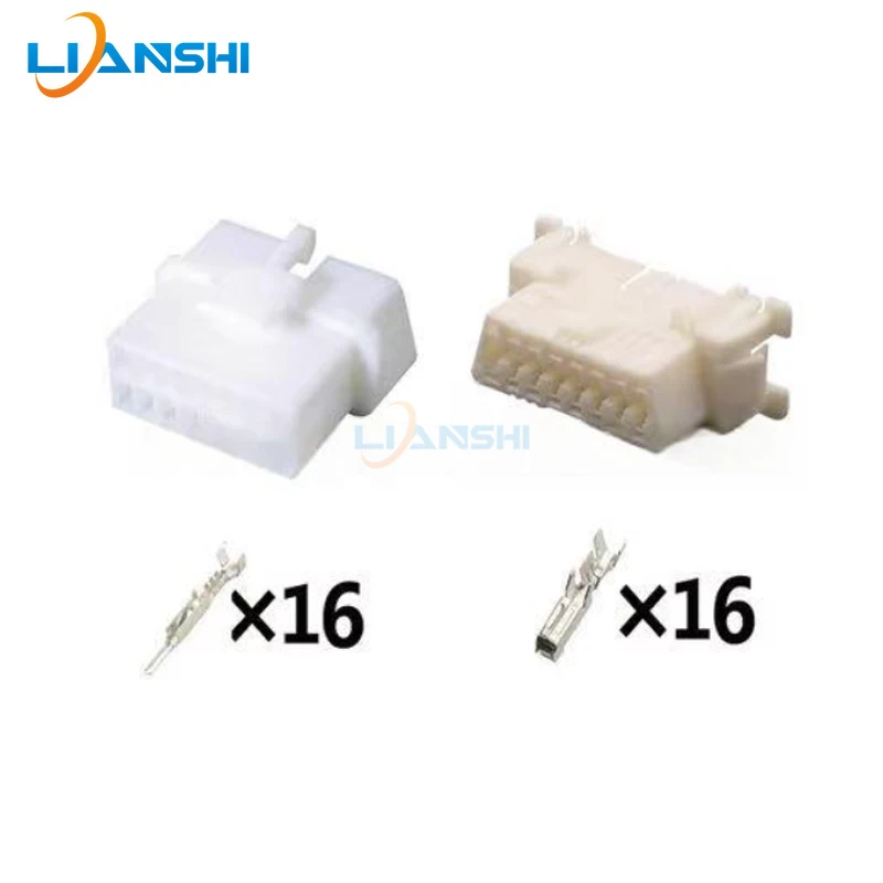 179631-1 Applicable to Toyota diagnostic socket plug /OBD interface sheath with terminal harness plug DJ7163-1.8-11/21