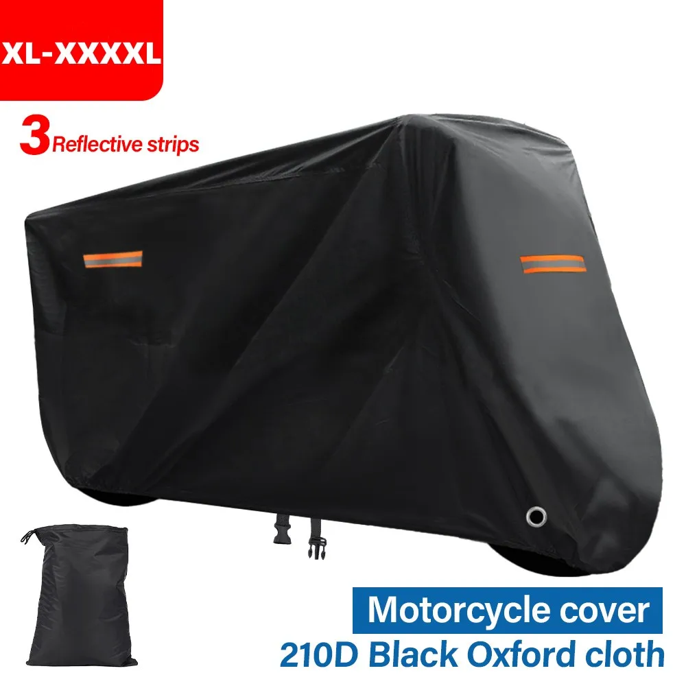 

Чехол для мотоцикла, размер XL-XXXL, чехол для электрического велосипеда, ткань Оксфорд 210D, уличный, непромокаемый, солнцезащитный, пылезащитный, для всех четырех сезонов
